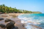 The Palm beach Goyambokka, situated in the west of Tangalle, Sri Lanka