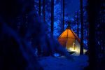 Ert boende: Tält Aurora safari camp Lappland