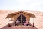 Ert tält : Wahiba African tent with people